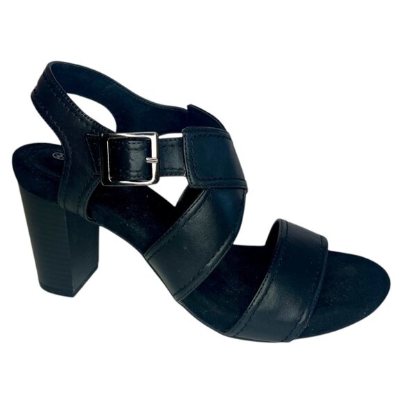 Giani Bernini Janett Memory Foam Block Heel Vegan Leather Dress Sandals- Sz 10 M - Picture 4 of 5